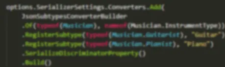Code capture of derived types registration